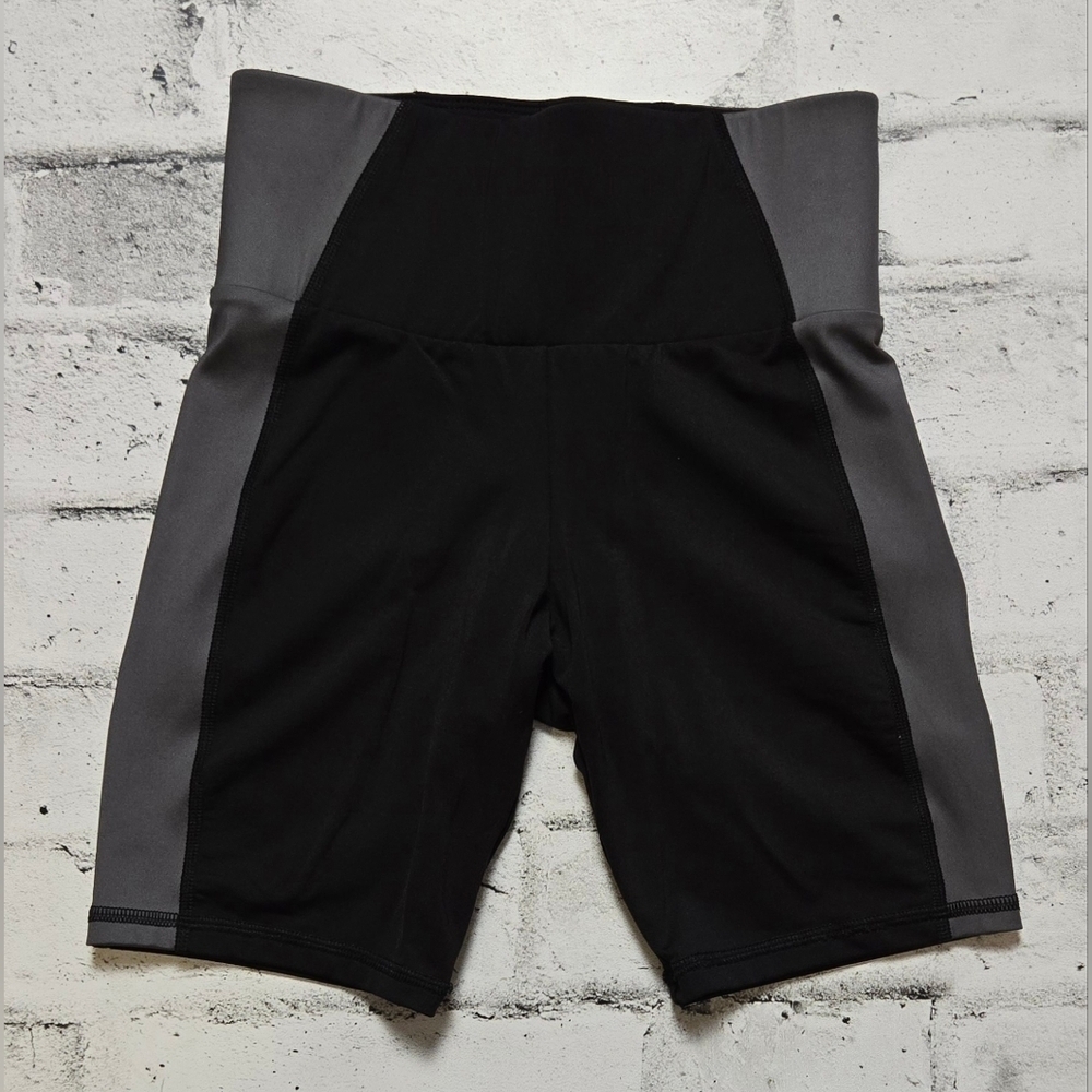 MICHI XS High Rise Black Compression Bike Shorts Luxury Athleisure